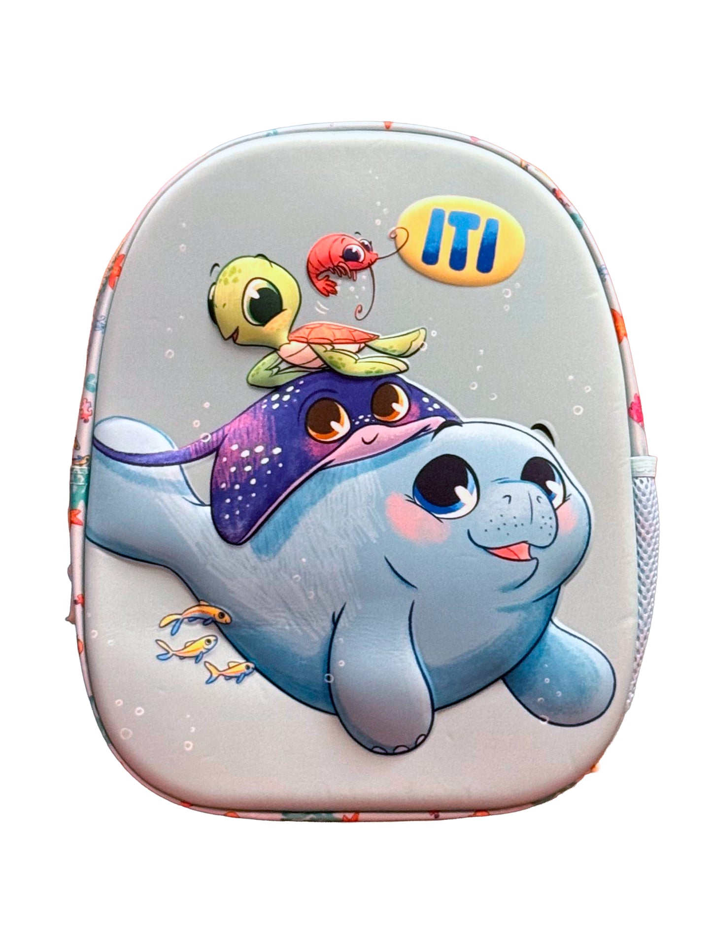 Mochila Iti el pequeño manatí grande, frontal