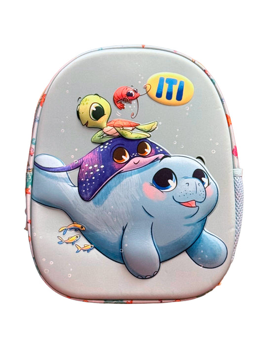 Mochila Iti el pequeño manatí grande, frontal
