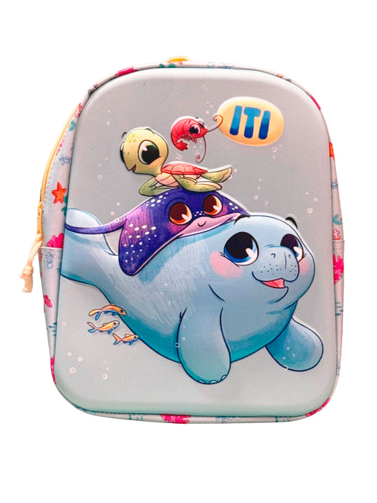 Mochila Iti el pequeño manatí pequeña, frontal